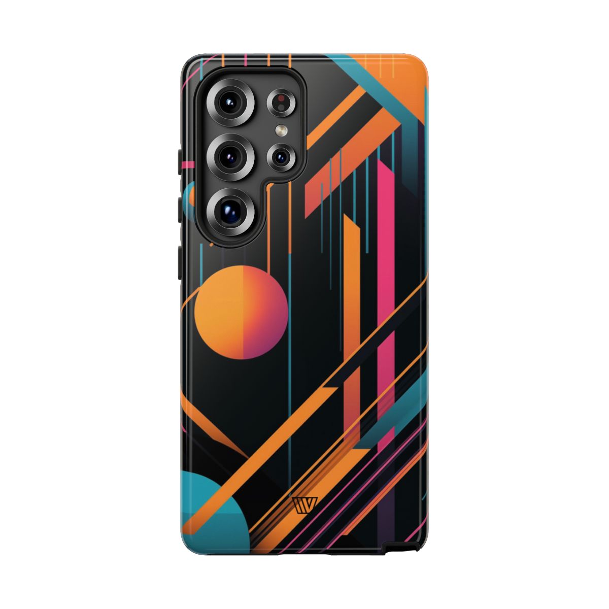 Bold Retro Lines Tough Phone Case – Samsung Galaxy S25 Ultra, Glossy