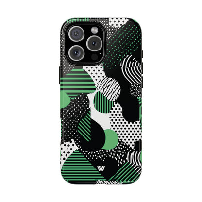 Pattern Clash Tough Phone Case – iPhone 16 Pro Max, Glossy