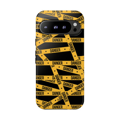 Danger Tape Tough Phone Case – Google Pixel 9 Pro, Glossy