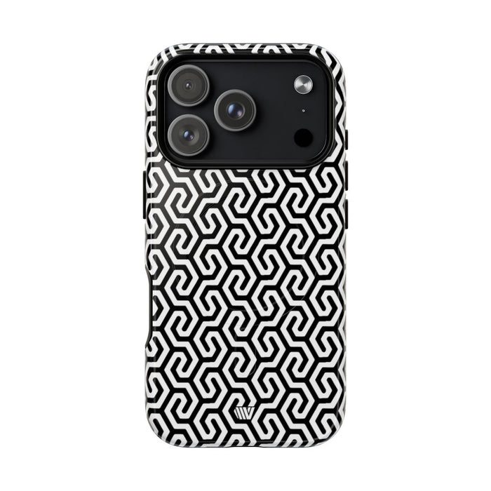 Twisted Grid MagSafe Tough iPhone Case – iPhone 18 Pro, Glossy