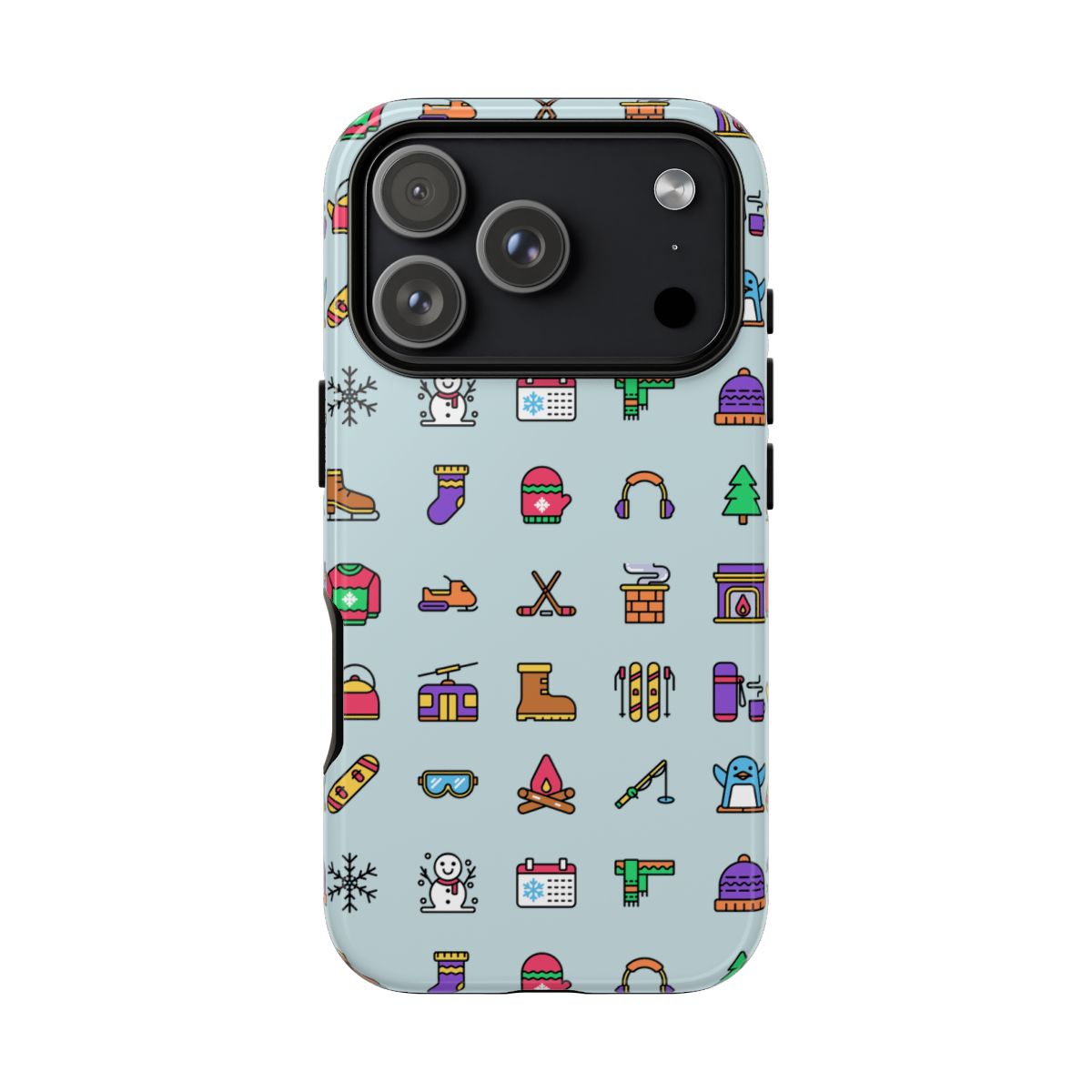 Winter Icons Tough Phone Case – iPhone 17 Pro, Glossy