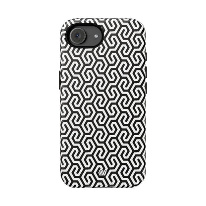 Twisted Grid Tough Phone Case – iPhone 17e, Matte