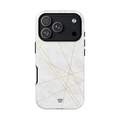 Gold Lines Tough Phone Case – iPhone 17 Pro, Matte