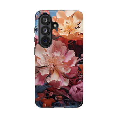 Paint Swirl Flowers Tough Phone Case – Samsung Galaxy S26, Glossy