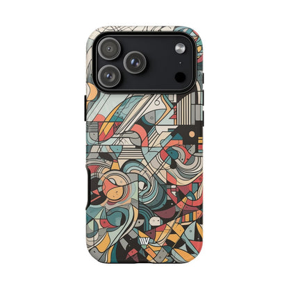 Abstract Doodle #2 Tough Phone Case – iPhone 18 Pro Max, Matte