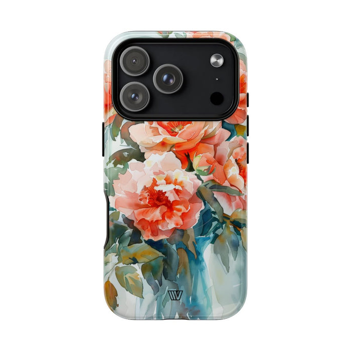 Peony Dreams MagSafe Tough iPhone Case – iPhone 18 Pro, Glossy