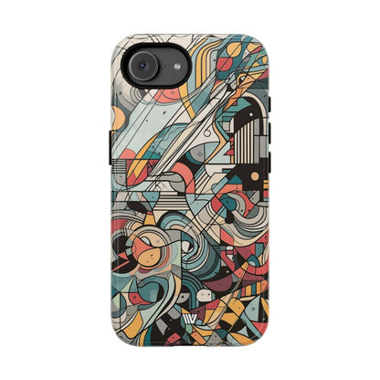 Abstract Doodle #2 Tough Phone Case – iPhone 16e, Glossy
