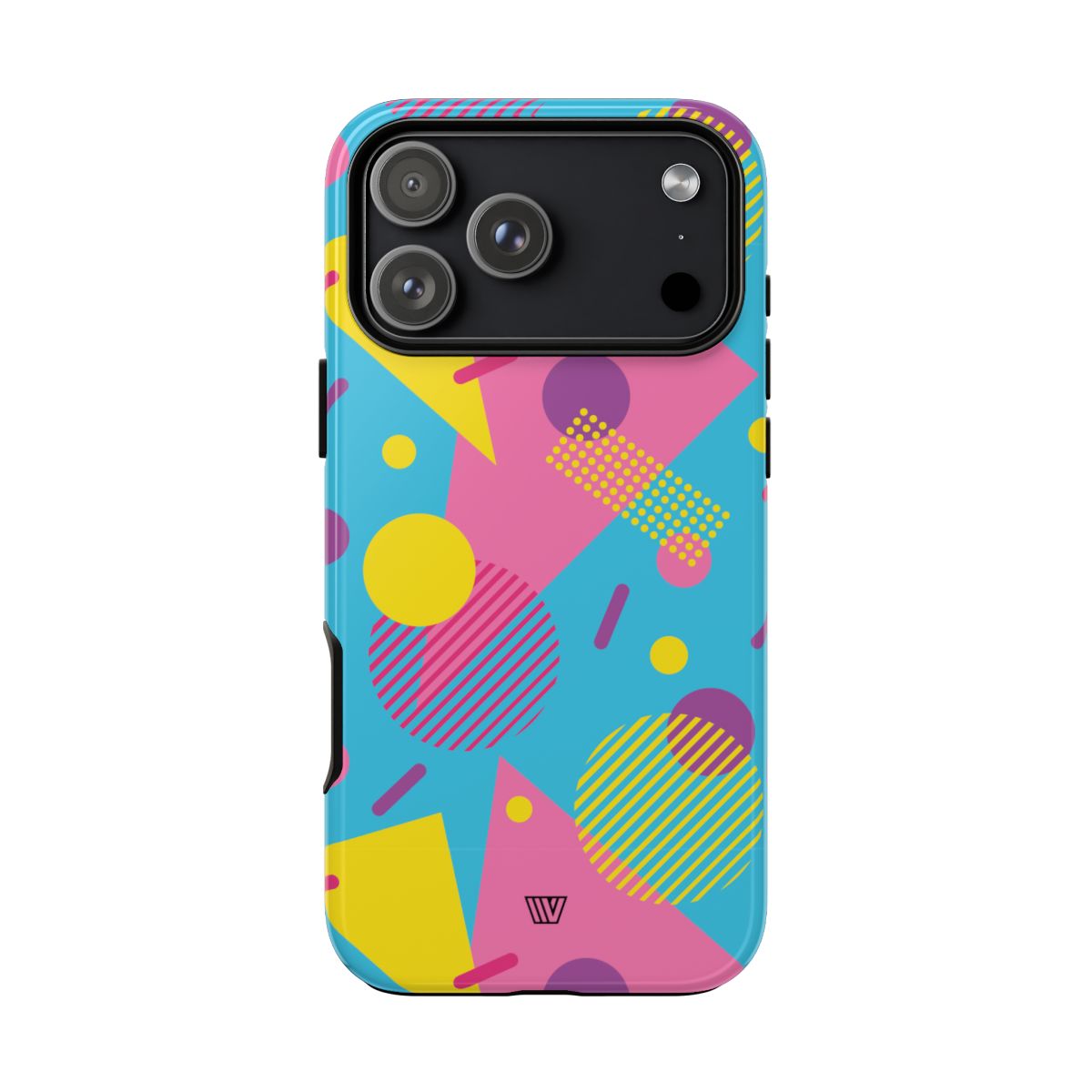 80s / 90s Retro Pattern Light Blue Tough Phone Case – iPhone 18 Pro Max, Glossy