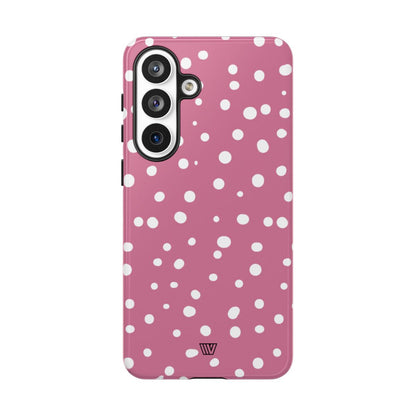 Blush Red Dots Tough Phone Case – Samsung Galaxy S26 Plus, Glossy