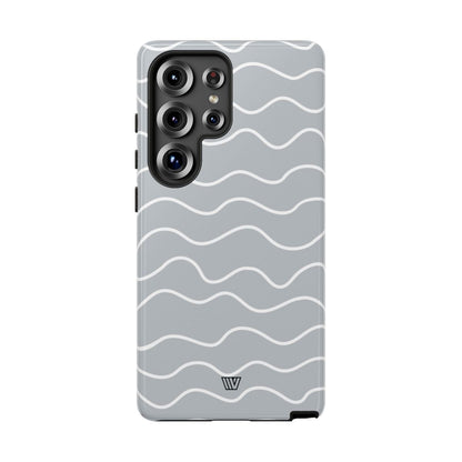Gray Waves Tough Phone Case – Samsung Galaxy S25 Ultra, Glossy