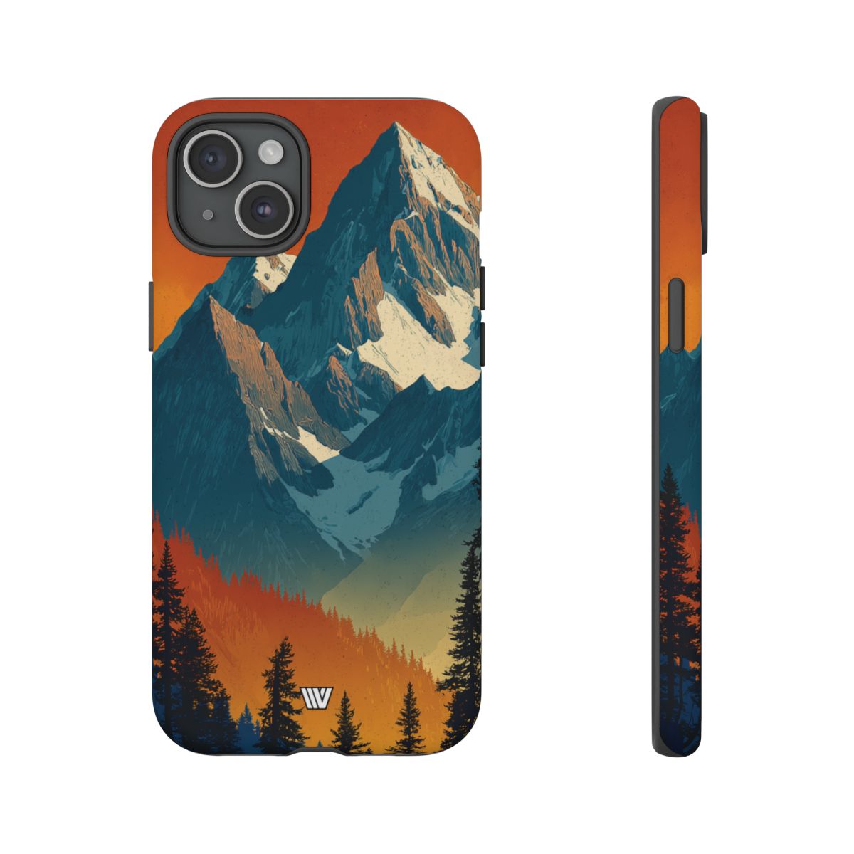 Sunset Summit Tough Phone Case – iPhone 15 Plus, Matte