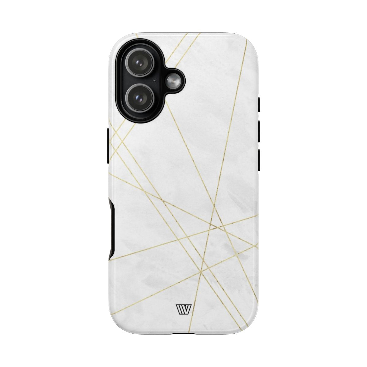 Gold Lines Tough Phone Case – iPhone 17, Glossy