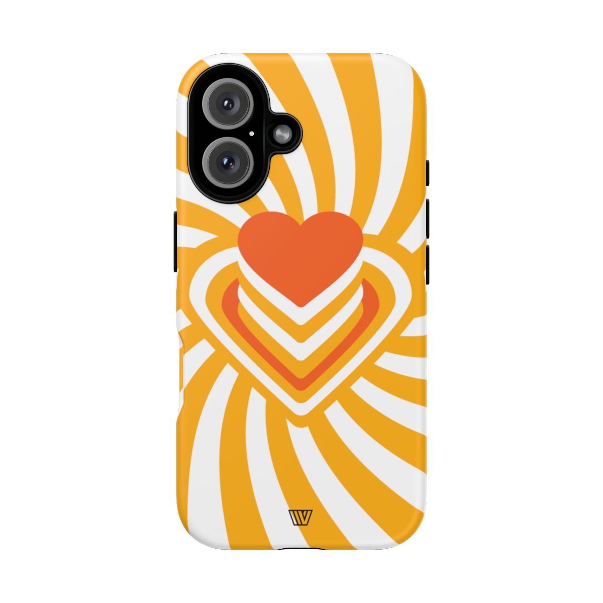 Heart Ray Stack Tough Phone Case – iPhone 16, Matte