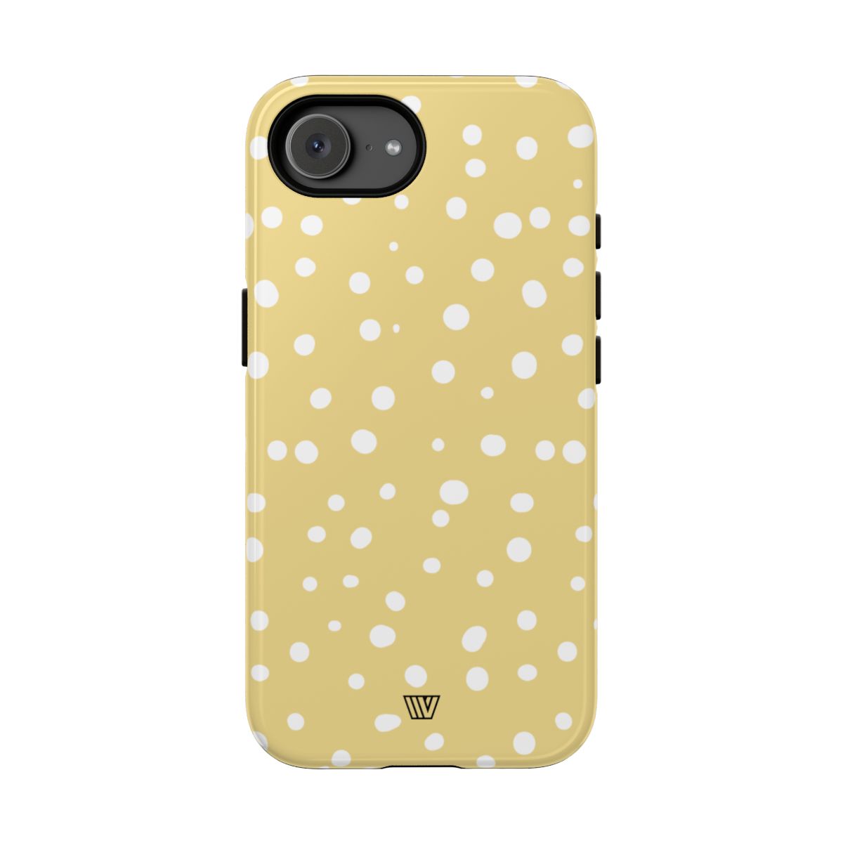 Muted Yellow Dots Tough Phone Case – iPhone 16e, Glossy