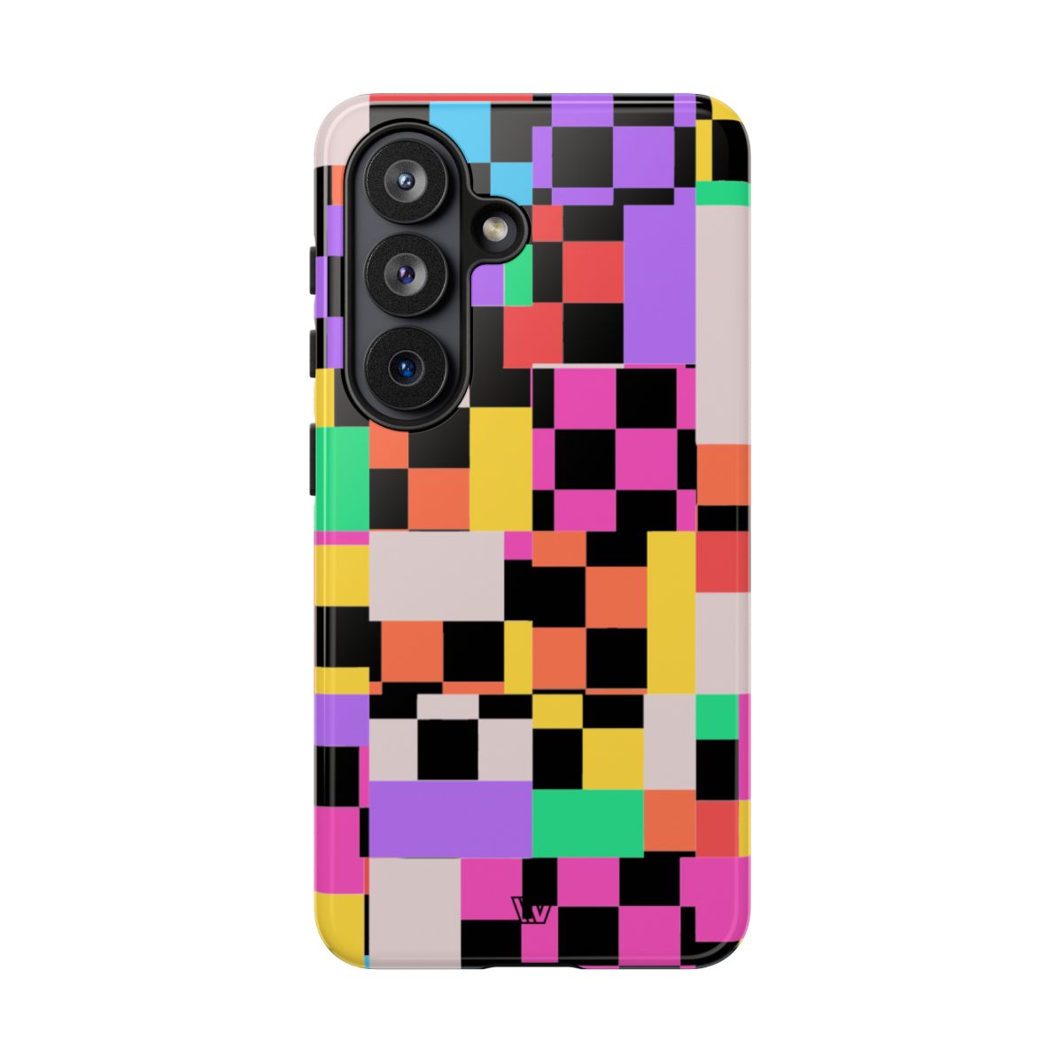 Mashed Up Checkerboard Tough Phone Case – Samsung Galaxy S26, Glossy