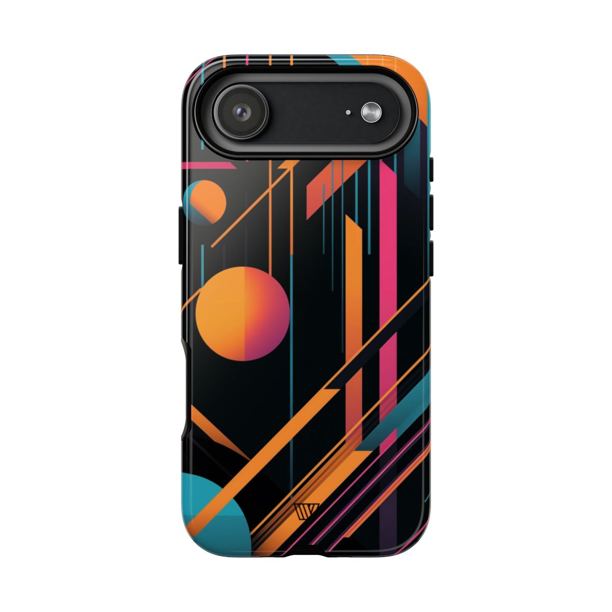 Bold Retro Lines Tough Phone Case – iPhone 17 Air, Glossy
