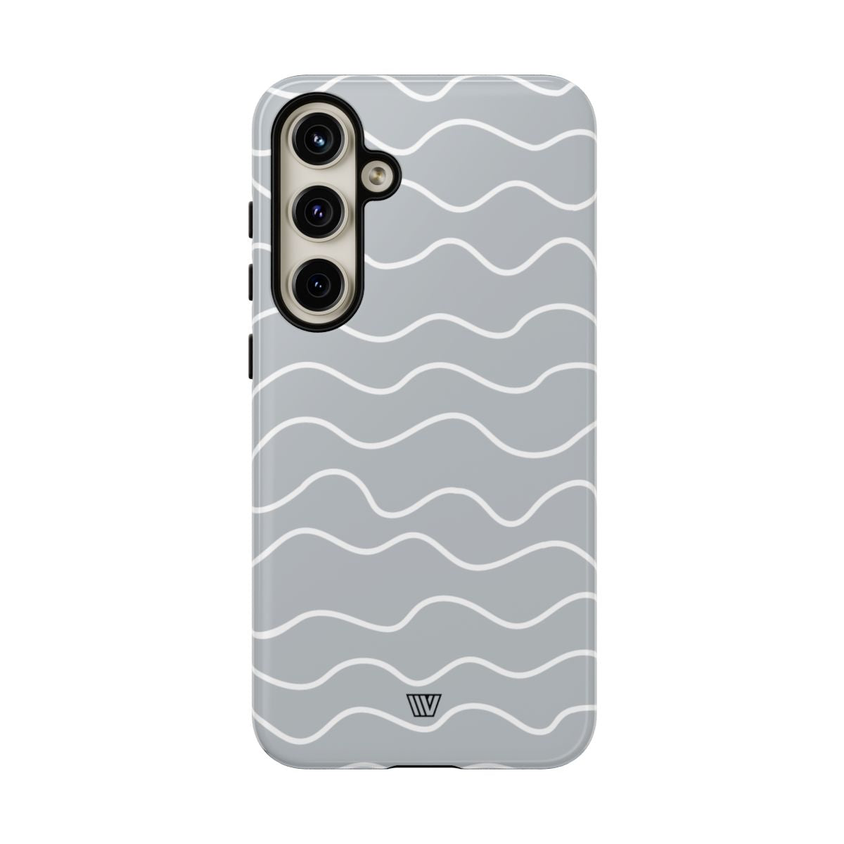 Gray Waves Tough Phone Case – Samsung Galaxy S24 Plus, Glossy