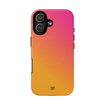 Hot Pink Orange MagSafe Tough iPhone Case – iPhone 17, Matte