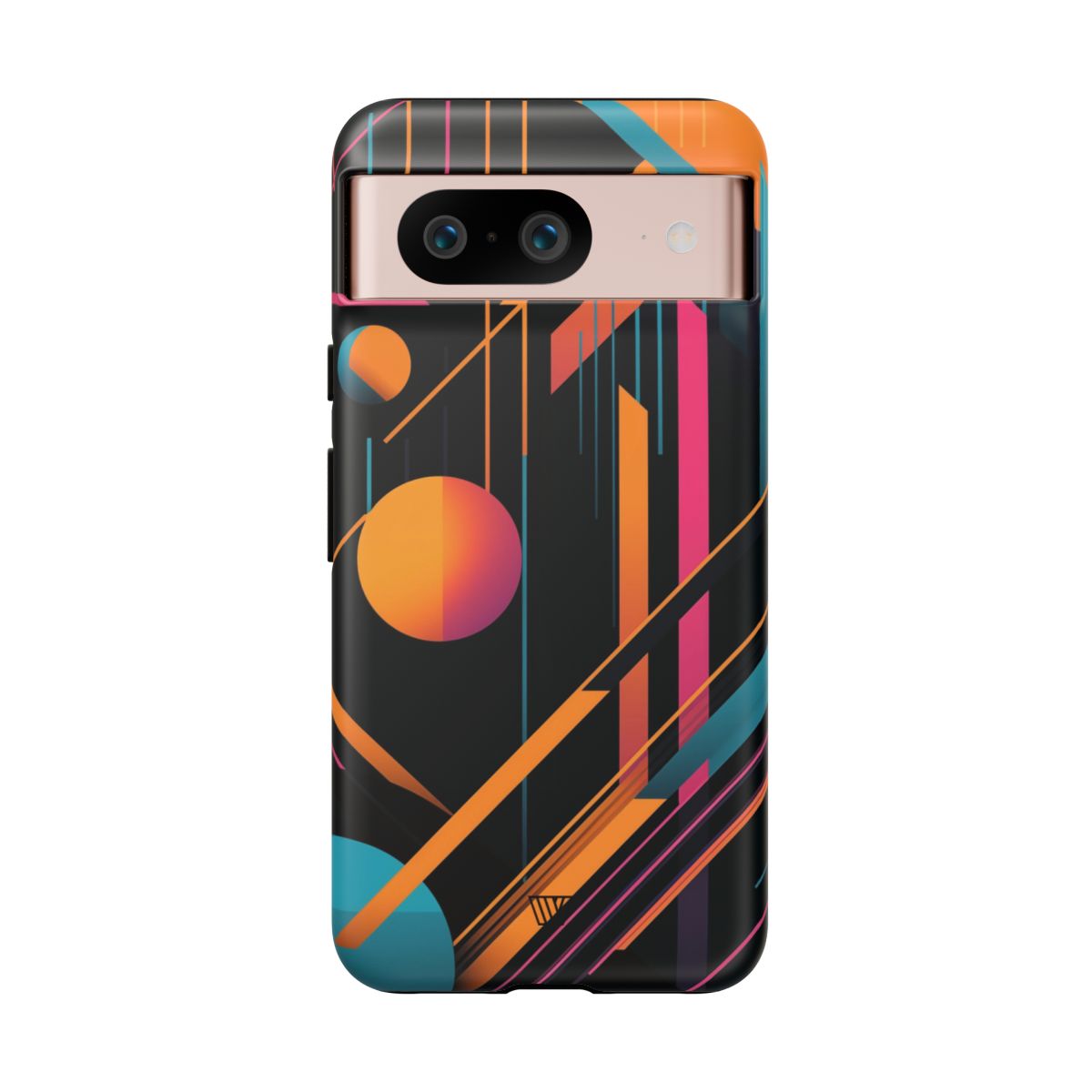Bold Retro Lines Tough Phone Case – Google Pixel 8, Matte