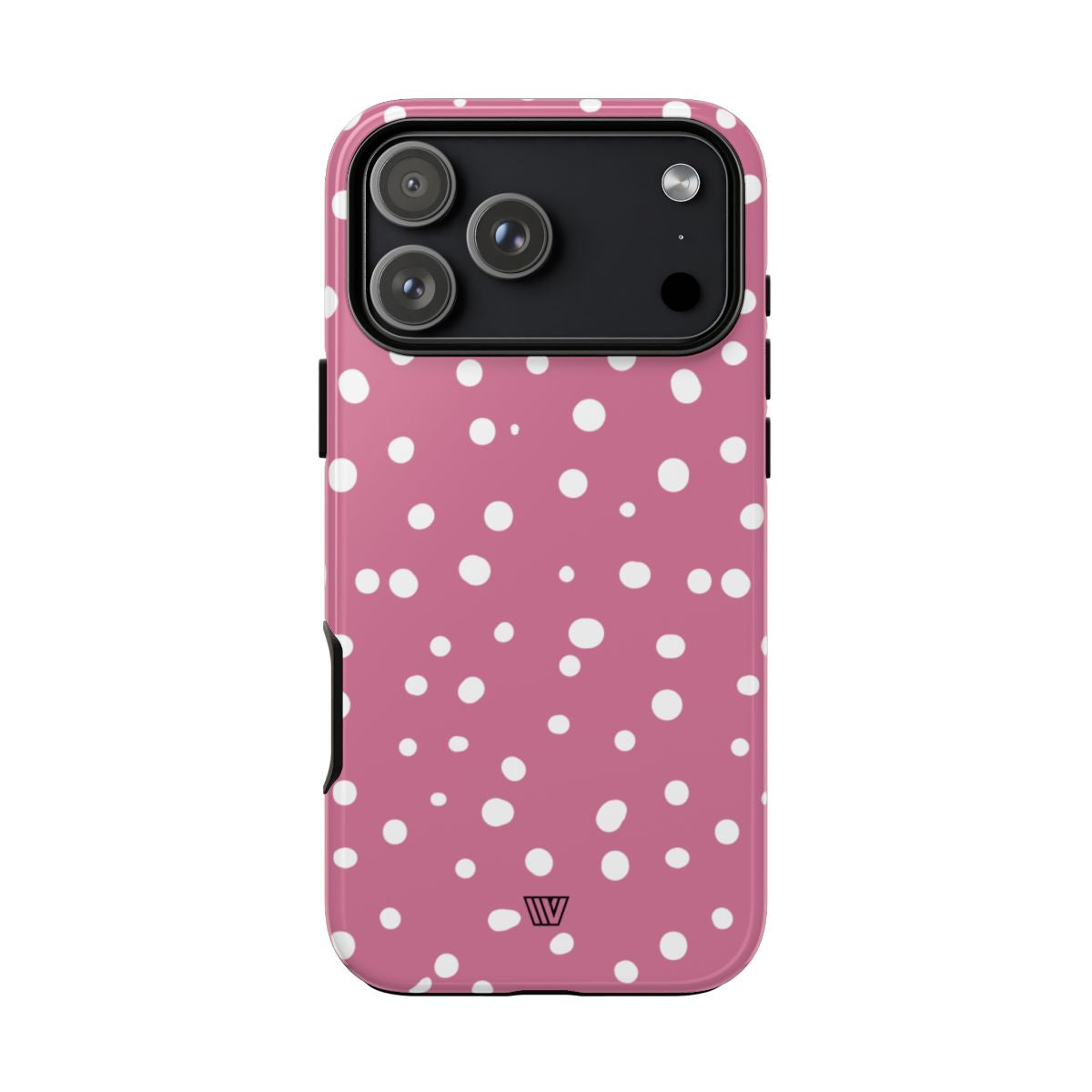 Blush Red Dots Tough Phone Case – iPhone 17 Pro Max, Glossy