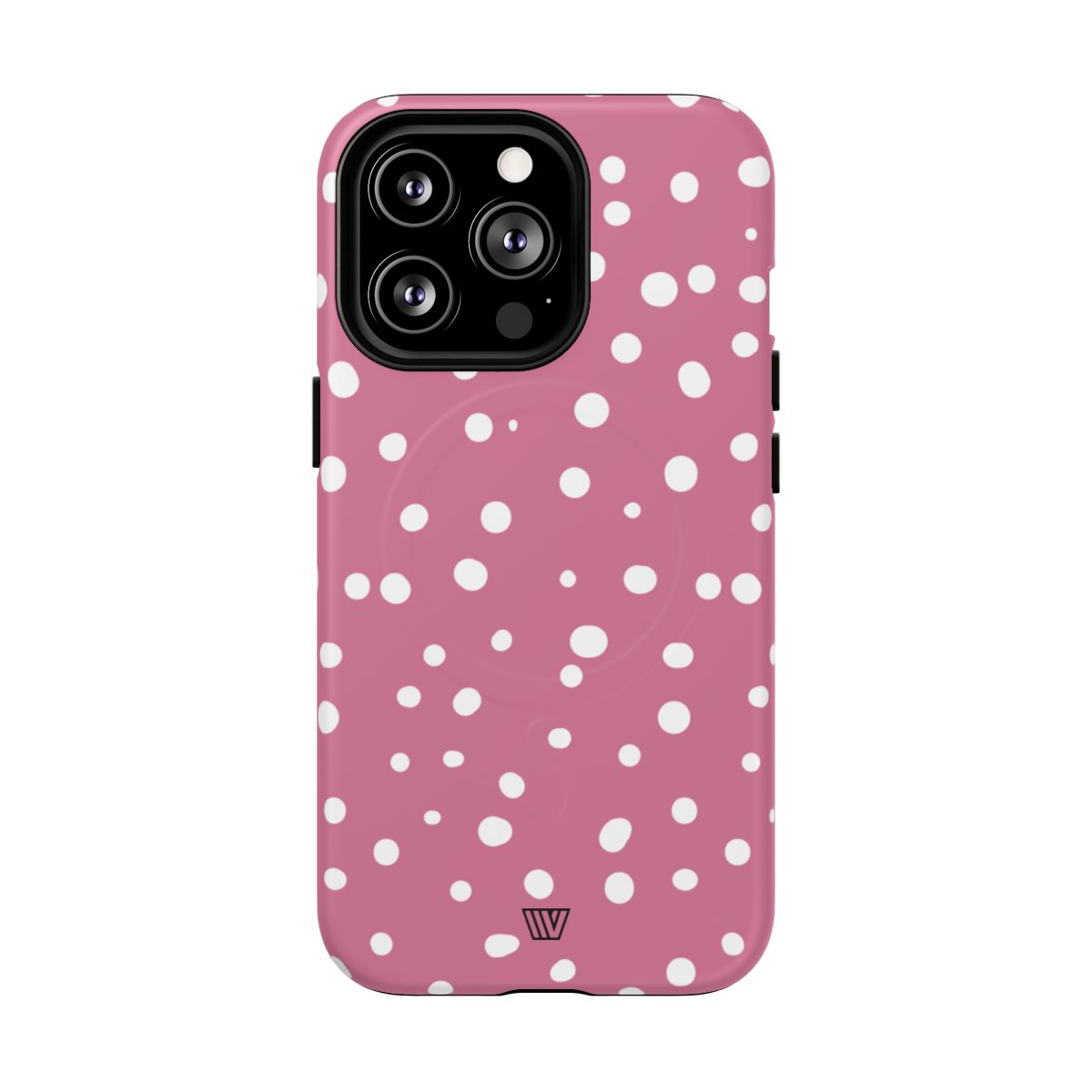 Blush Red Dots MagSafe Tough iPhone Case – iPhone 13 Pro, Matte