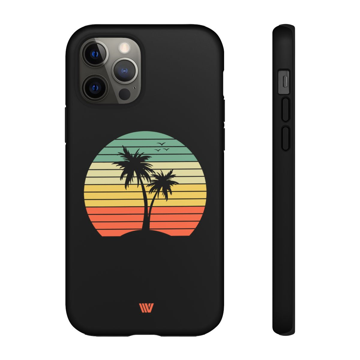 Retro Palms Tough Phone Case – iPhone 12 Pro, Matte
