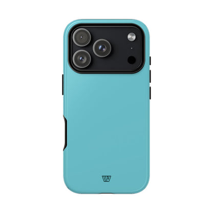 Cyan Tough Phone Case – iPhone 18 Pro, Glossy
