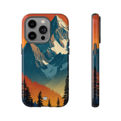 Sunset Summit Tough Phone Case – iPhone 14 Pro, Glossy
