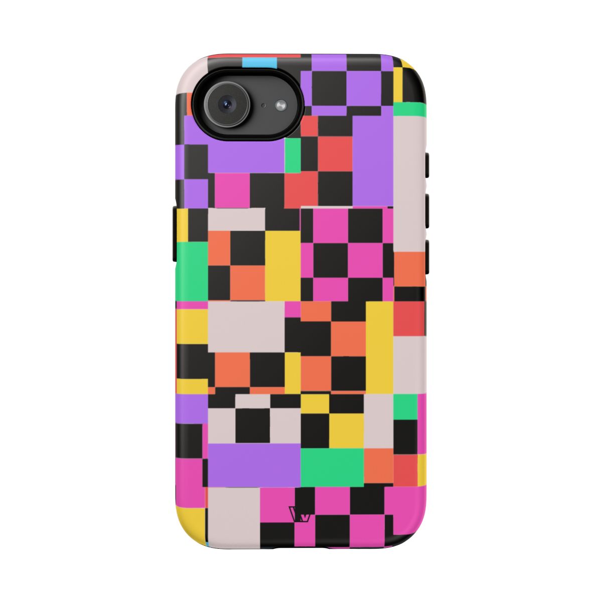 Mashed Up Checkerboard Tough Phone Case – iPhone 17e, Matte