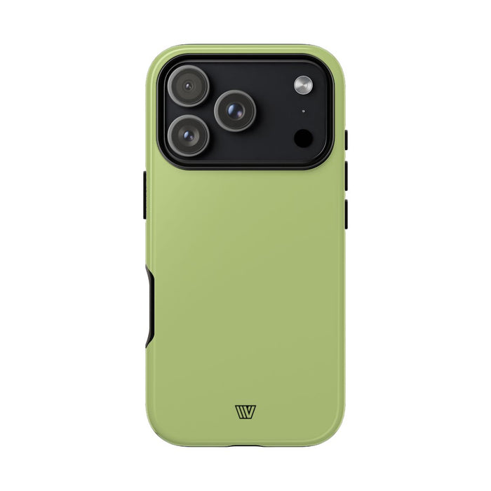 Pale Olive Tough Phone Case – iPhone 18 Pro, Glossy