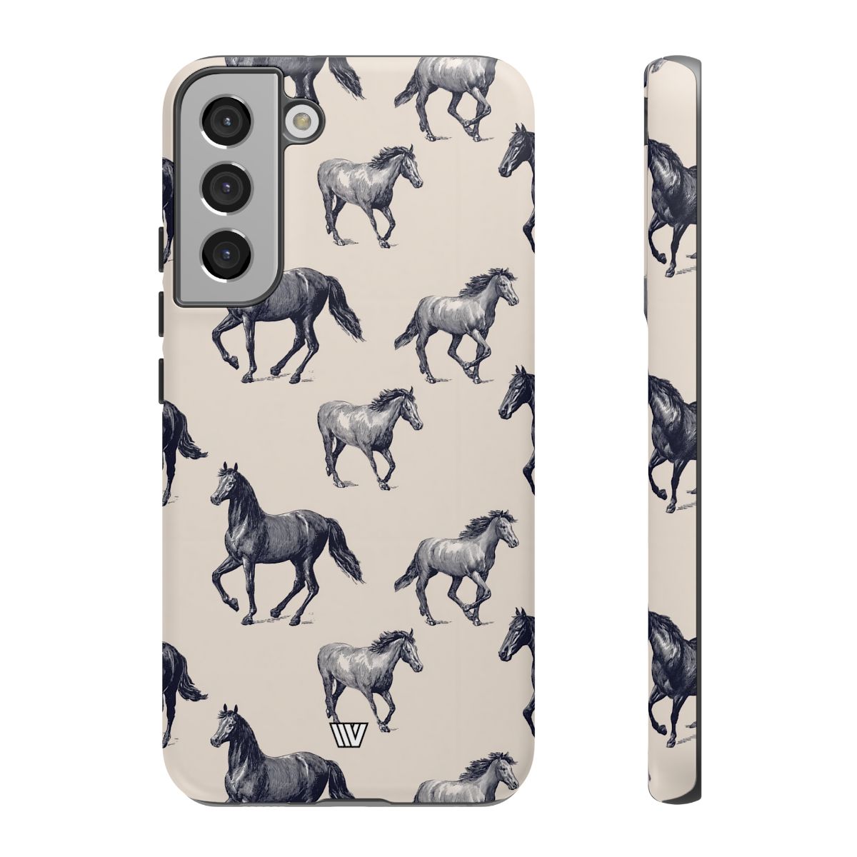 Horse Sketches Tough Phone Case – Samsung Galaxy S22 Plus, Matte