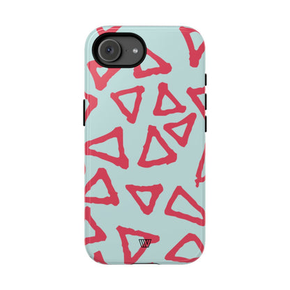 Triangle Doodle Tough Phone Case – iPhone 16e, Glossy
