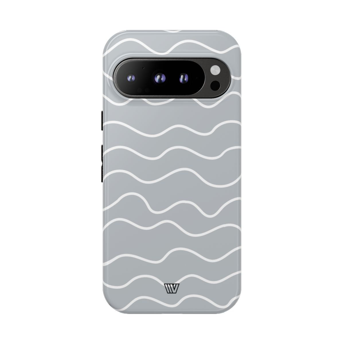 Gray Waves Tough Phone Case – Google Pixel 9 Pro, Glossy