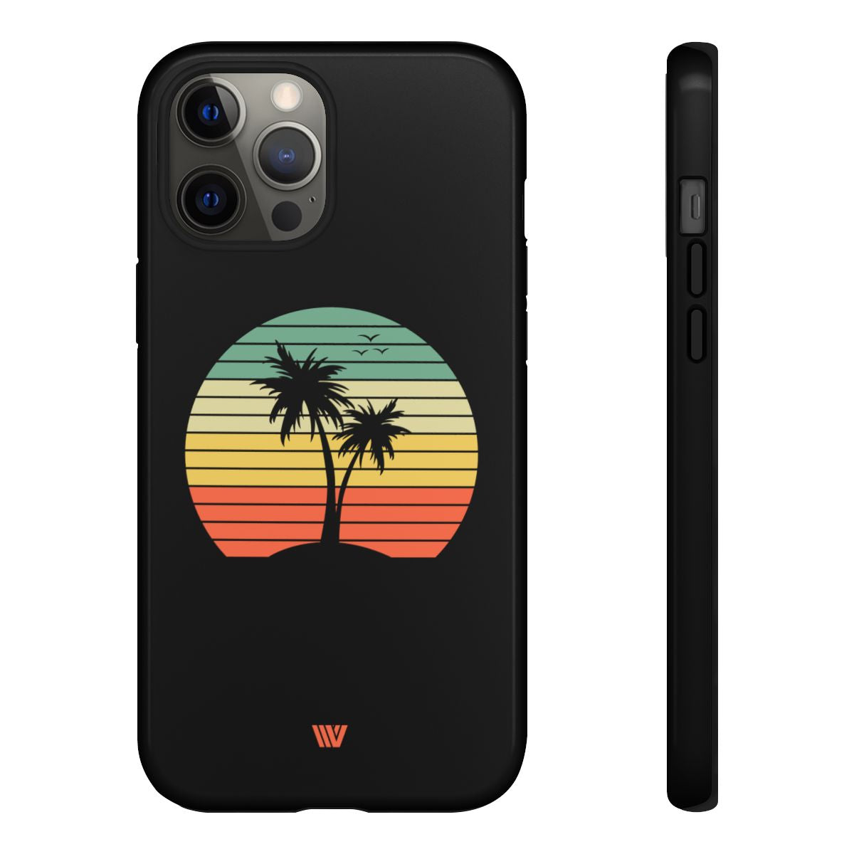 Retro Palms Tough Phone Case – iPhone 12 Pro Max, Glossy