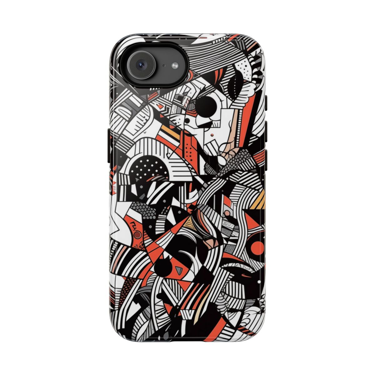 Abstract Doodle #3 Tough Phone Case – iPhone 17e, Glossy