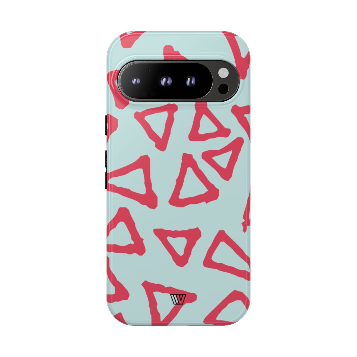 Triangle Doodle Tough Phone Case – Google Pixel 9 Pro, Glossy