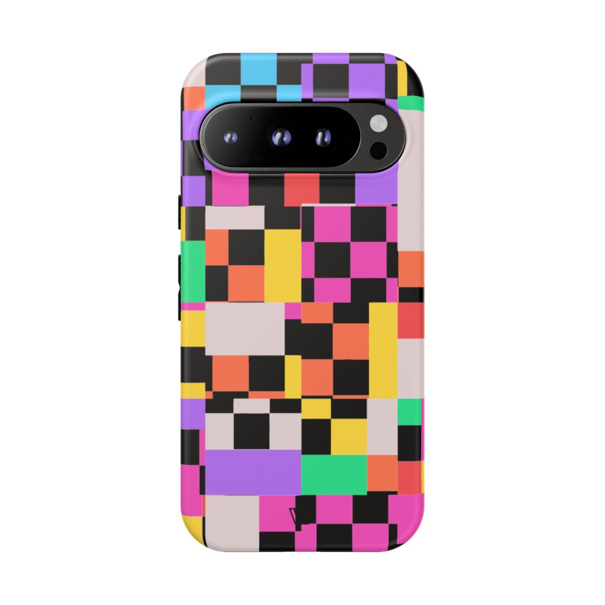 Mashed Up Checkerboard Tough Phone Case – Google Pixel 9 Pro, Matte