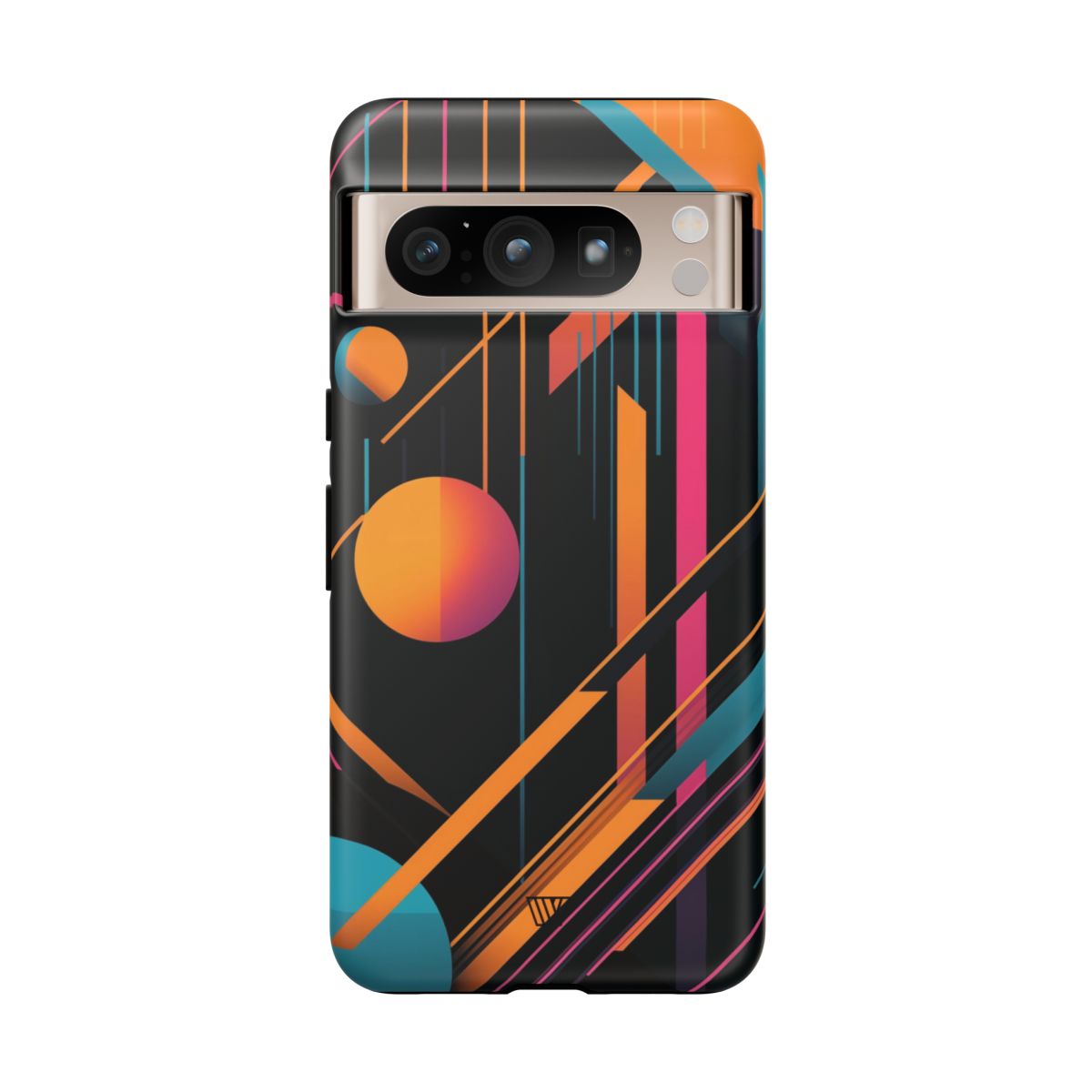 Bold Retro Lines Tough Phone Case – Google Pixel 8 Pro, Matte