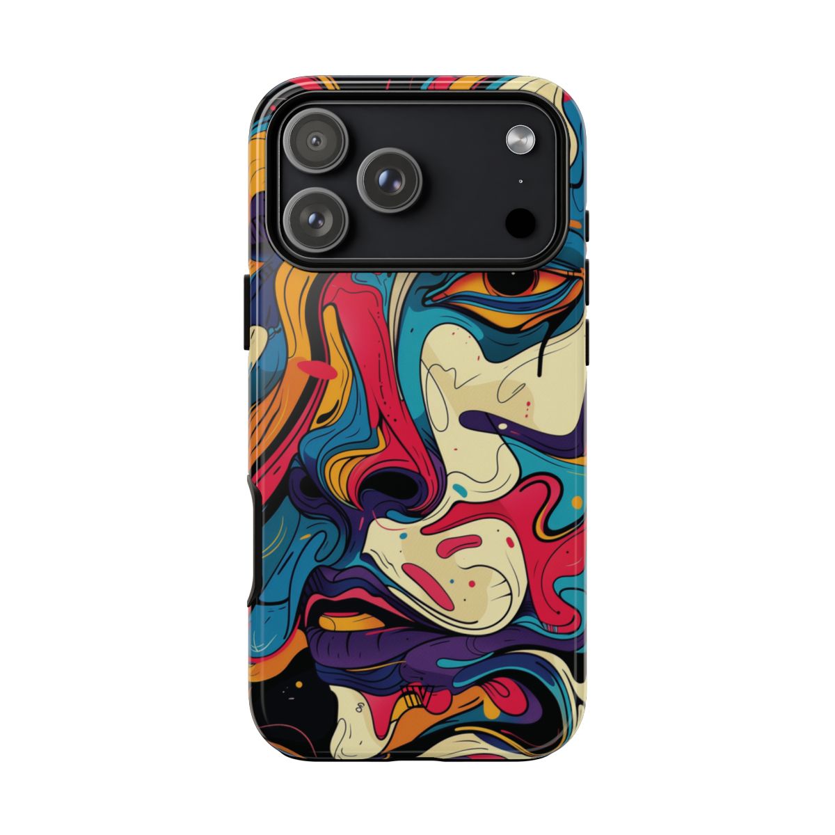 Abstract Gaze Tough Phone Case – iPhone 18 Pro Max, Glossy