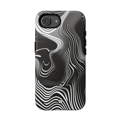 Abstract Zebra Stripes Tough Phone Case – iPhone 16e, Matte