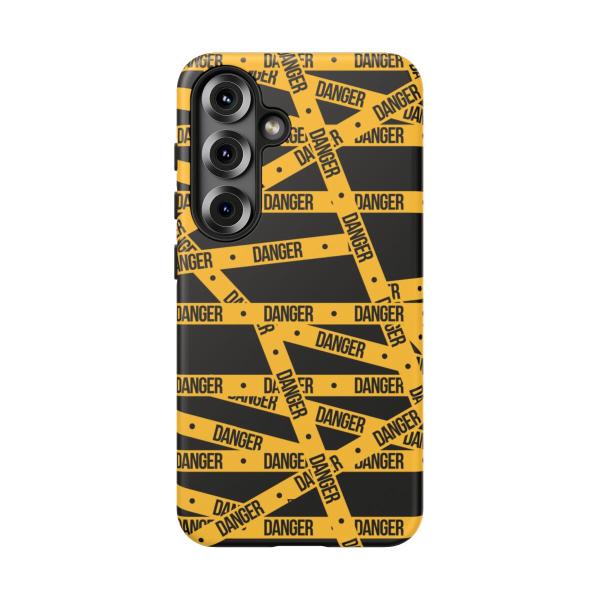 Danger Tape Tough Phone Case – Samsung Galaxy S25, Matte