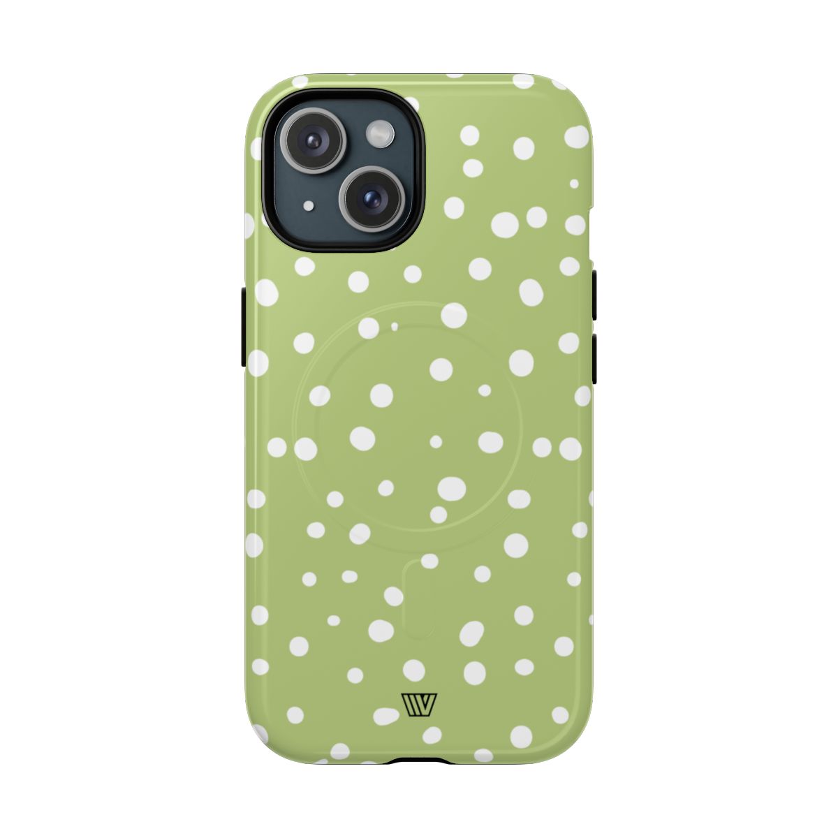 PALE OLIVE DOTS | MagSafe Tough iPhone Case
