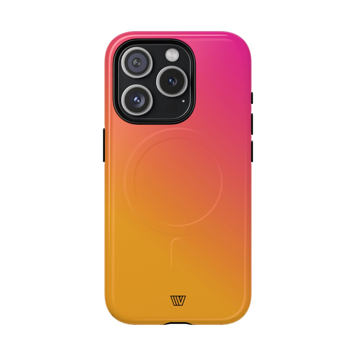 Hot Pink Orange MagSafe Tough iPhone Case – iPhone 15 Pro, Glossy