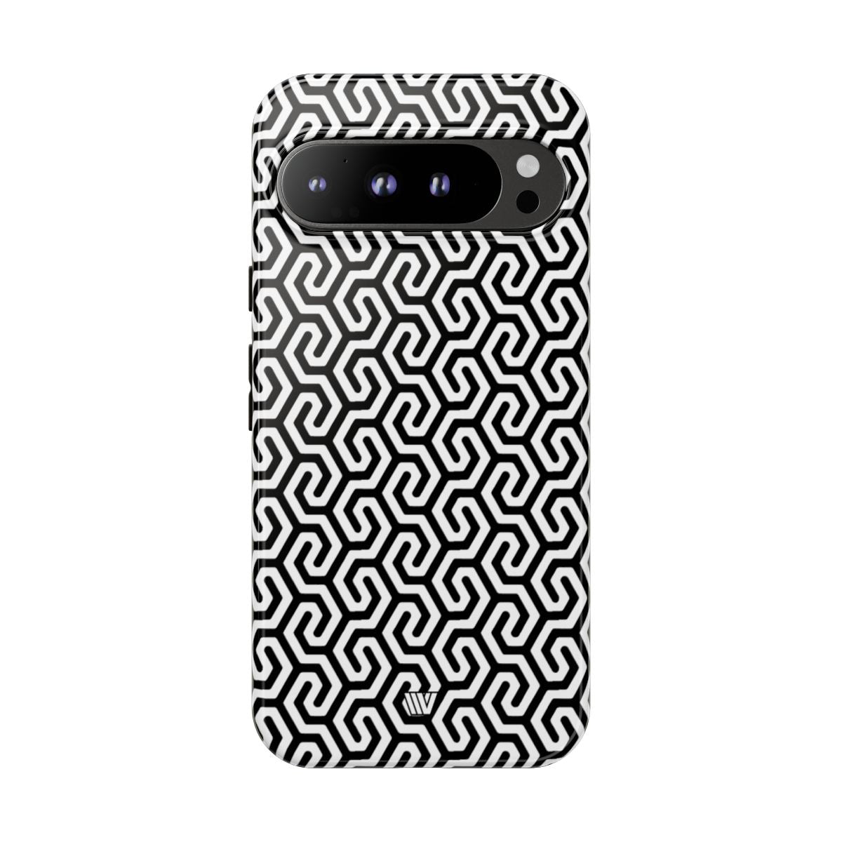 Twisted Grid Tough Phone Case – Google Pixel 9 Pro XL, Glossy