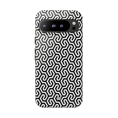 Twisted Grid Tough Phone Case – Google Pixel 9 Pro XL, Glossy