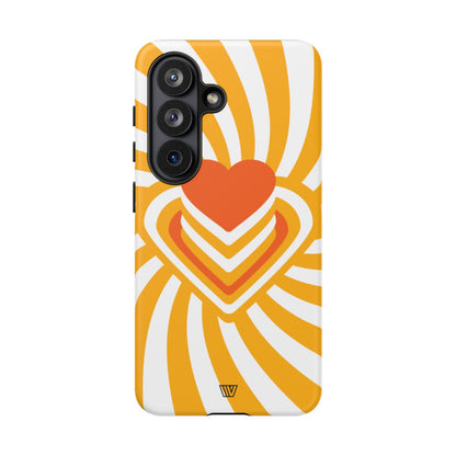 Heart Ray Stack Tough Phone Case – Samsung Galaxy S26, Matte