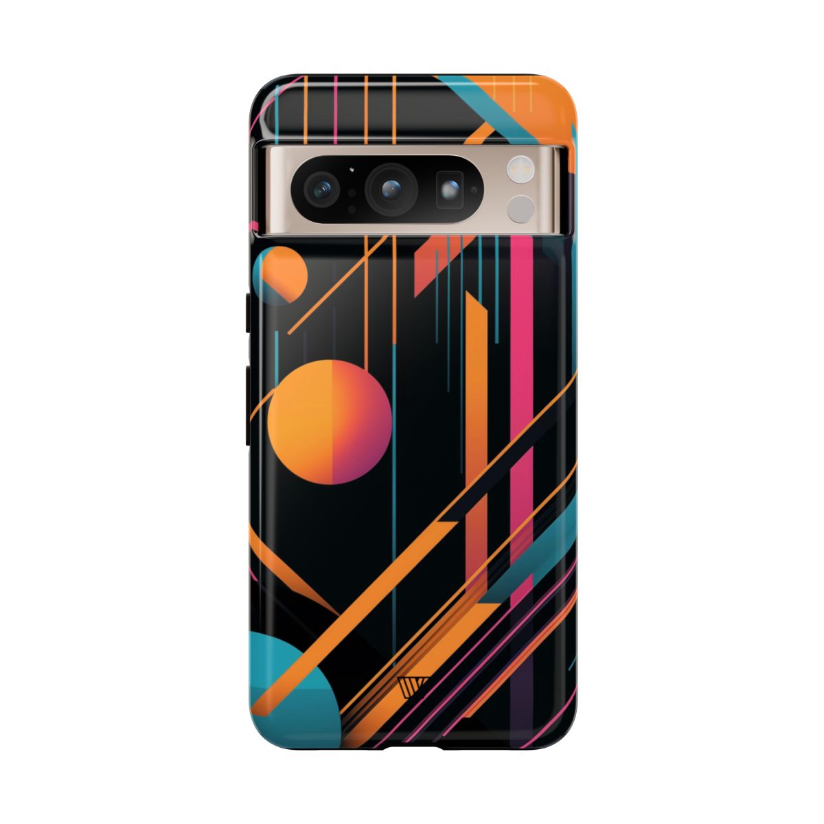 Bold Retro Lines Tough Phone Case – Google Pixel 8 Pro, Glossy