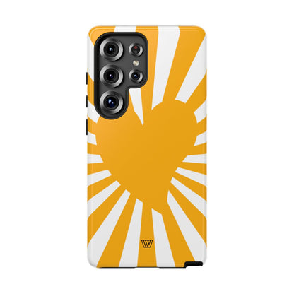 Heart Sun Rays Tough Phone Case – Samsung Galaxy S25 Ultra, Glossy
