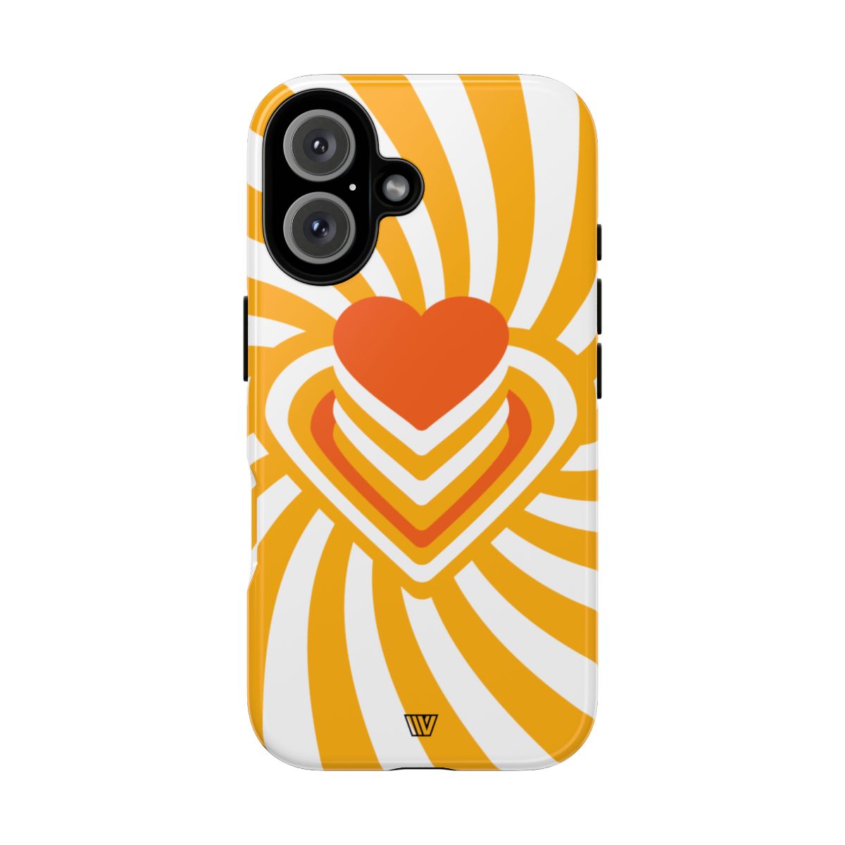 Heart Ray Stack Tough Phone Case – iPhone 16, Glossy