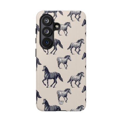 Horse Sketches Tough Phone Case – Samsung Galaxy S26, Glossy